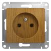 GLOSSA Розетка без заземления дуб в рамку SE (Systeme) GSL000541