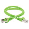 ITK Коммутационный шнур (патч-корд) кат.6A S/FTP LSZH 1м зеленый ITK PC02-C6ASL-1M