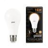 Лампа светодиодная LED 16 Вт 1440 лм 3000К AC150-265В E27 А60 (груша) теплая Black Gauss 102502116