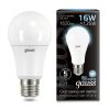 Лампа светодиодная LED 16 Вт 1520 лм 4100К AC150-265В E27 А60 (груша) нейтральный  Black Gauss Gauss 102502216