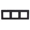 Рамка на 2+2+2 модуля (трехместная), черная