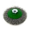 Щетка коническая Д100xM14, ворс гофр нерж сталь 0,30 (13-022) EuroBrush EB-KSS2.1