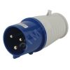 Вилка переносная 023 2Р+РЕ 32А 220В IP44 (10/120/1440) V-32-2P-PE-IP44 ЭРА Б0032852
