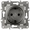 Розетка 2P+E Schuko со шторками, 16A-250В, Эра12, графит, 12-2102-12 ЭРА Б0019323
