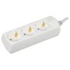 Удлинитель бытовой 03 3 места 2P+PE/3м 3х1мм2 10А/250В GE NERICA IEK WYP10-10-03-03-Z-G