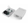 Розетка компьютерная RJ-45(8P8C) кат 5e одинарная внешняя Hyperline SB1-1-8P8C-C5e-WH