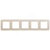 Рамка на 5 постов, Эра12, слоновая кость, 12-5005-02 ЭРА Б0014782