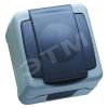герм сер розетка с крышкой IP55 (пруж.заж.) Makel 36064099
