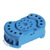 Розетка с винтовыми клеммами (с зажимной клетью) для реле 60.13, таймера 88.02, в комплекте металлическая клипса 090.33, версия: синий цвет, упаковка  FINDER 90.23SMH