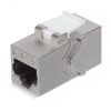 Адаптер проходной RJ45-RJ45 (8p8c), категория 6a, экранированный Cabeus CA-8p8c-C6a-SH
