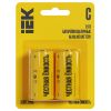 Батарейка щелочная Alkaline LR14/C (2шт/блистер) IEK IEK ABT-LR14-OP-L02