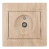 Розетка TV одиночная, СУ, Plano, сосна, 1-301-11 ЭРА Б0030081