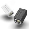 Адаптер соединитель RJ45 F на RJ45 F 8p8c кат. 6, контакты позолоченные, белый Vention IPVW0