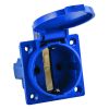 Розетка 112 панельная скрытая с крышкой 2Р+PЕ 16А 220В IP44 EKF ps-112-16-220