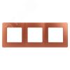 Рамка для розеток и выключателей Серия 12 12-5103-14 на 3 поста, Сатин, медь ЭРА Б0052527