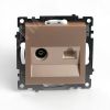 Розетка TV + компьютерная RJ-45 (механизм) серия Катрин шампань STEKKER STEKKER GLS00-7106-02 49184
