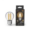 Лампа светодиодная филаментная LED 13 Вт 1100 лм 2700К AC210-240В E27 шар P45 теплая Black Filament Gauss 105802113