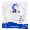 Патч-корд U/UTP, категория 6, 2xRJ45/8p8c, неэкранированный, белый, PVC, 3м Cabeus PC-UTP-RJ45-Cat.6-3m-WH
