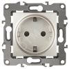 Розетка 2P+E Schuko, 16A-250В, Эра12, перламутр, 12-2101-15 ЭРА Б0019322