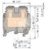 Клемма винтовая M35/16N 35 мм.кв синяя TE Connectivity ОУЭО ENT1SNA125124R0100