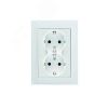 Defne Розетка двойная с заземлением белая Makel 42001057