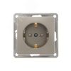 W59 Розетка скрытая с заземлением в рамку  шампань SE (Systeme) RS16-152-4-86