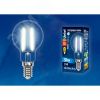Лампа светодиодная LED-G45-13W/4000K/E14/CL PLS02WH . Форма шар, прозрачная.  Sky. (4000К). Картон. Uniel UL-00005906