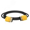 Кабель HDMI 2.0, Ultra HD 19М на 19М, 0.5 м., SLIM желтый Greenconnect GCR-51584