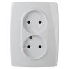 Розетка 2X2P, 16A-250В, винт, Эра12, белый, 12-2117-01 ЭРА Б0031248