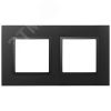 Рамка для розеток и выключателей Elegance 14-5012-05 Classic, на 2 поста, антрацит ЭРА Б0060580