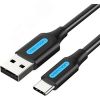 Кабель USB Type C M на USB 2.0 AM, 1 м. Vention COKBF
