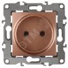 Розетка 2P, 16A-250В, Эра12, медь, 12-2105-14 ЭРА Б0019337