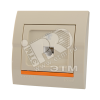 DERIY Розетка RJ11 евро крем Lezard 702-0303-137