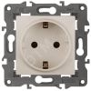 Розетка 2P+E Schuko со шторками, 16А-250В, Эра Elegance, сл.кость, 14-2102-02 ЭРА Б0034273