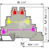 Клемма тройная D4/6T3 4мм.кв TE Connectivity ОУЭО ENT1SNA299683R0100