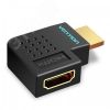 Адаптер переходник HDMI v2.0 19M на 19F, угол 270, контакты позолоченные Vention AICB0