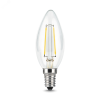 Лампа светодиодная филаментная LED 9 Вт 680 лм 2700К AC185-265В E14 свеча теплая Black Filament Gauss 103801109