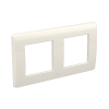 Рамка на 2+2 модуля (двухместная), белая, RAL9010