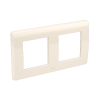Рамка на 2+2 модуля (двухместная), слоновая кость, RAL9001
