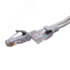 Патч-кордUTP 5e 4x2 26AWG (7x0.16mm) Cu LSZH серый 3м СУПР 10-0144
