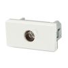 Модуль розетки TV 1М 45x22.5мм белый Hyperline 249958