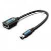 Адаптер переходник OTG USB 2.0 AF на mini B 5 pin, 0.15 м. Vention CCTBB