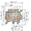 Клемма винтовая с держателем предохранителя M4/8SF4мм.кв TE Connectivity ОУЭО ENT1SNA115657R2500