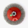 Щетка коническая Д115xM14, ворс гофр сталь 0,30 (13-168) EuroBrush EB-KSS3