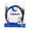 Патч-корд U/UTP, категория 6, 2xRJ45/8p8c, неэкранированный, черный, PVC, 2м Cabeus PC-UTP-RJ45-Cat.6-2m-BK