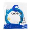 Патч-корд U/UTP, категория 6, 2xRJ45/8p8c, неэкранированный, синий, PVC, 2м Cabeus PC-UTP-RJ45-Cat.6-2m-BL