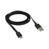 Кабель USB-micro USB, 2,4A, PVC, black, 1m, 18-4270, REXANT 18-4270