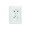 Defne Розетка двойная без заземления белая Makel 42001017