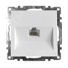 Розетка компьютерная 1-местная RJ-45, серия Катрин, белый, STEKKER GLS00-7107-01