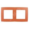 Рамка на 2 поста, Эра12, оранжевый, 12-5002-22 ЭРА Б0019396
